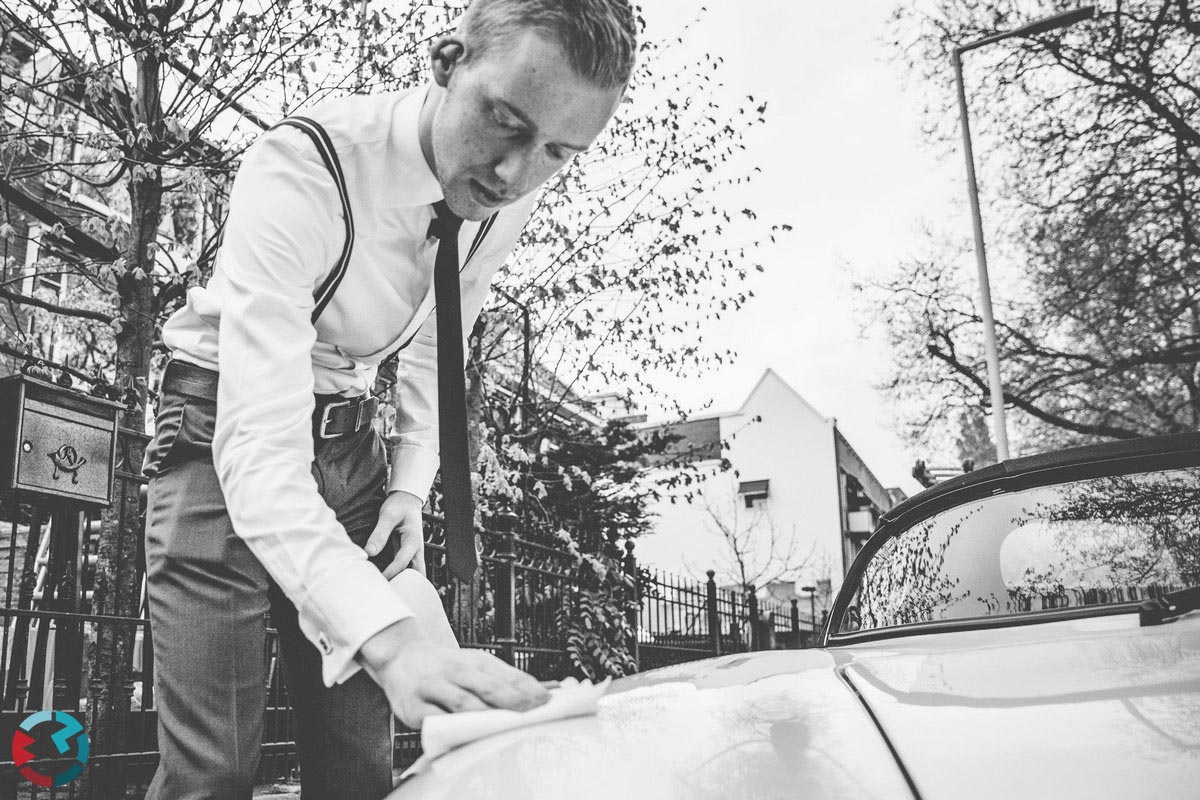 Bruidsfotograaf in het stadhuis van Rotterdam