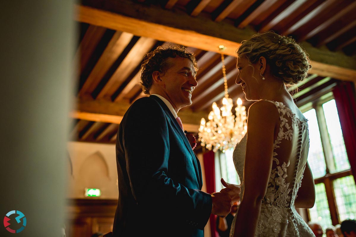 Overzicht van ceremonie bij kasteel Dussen.