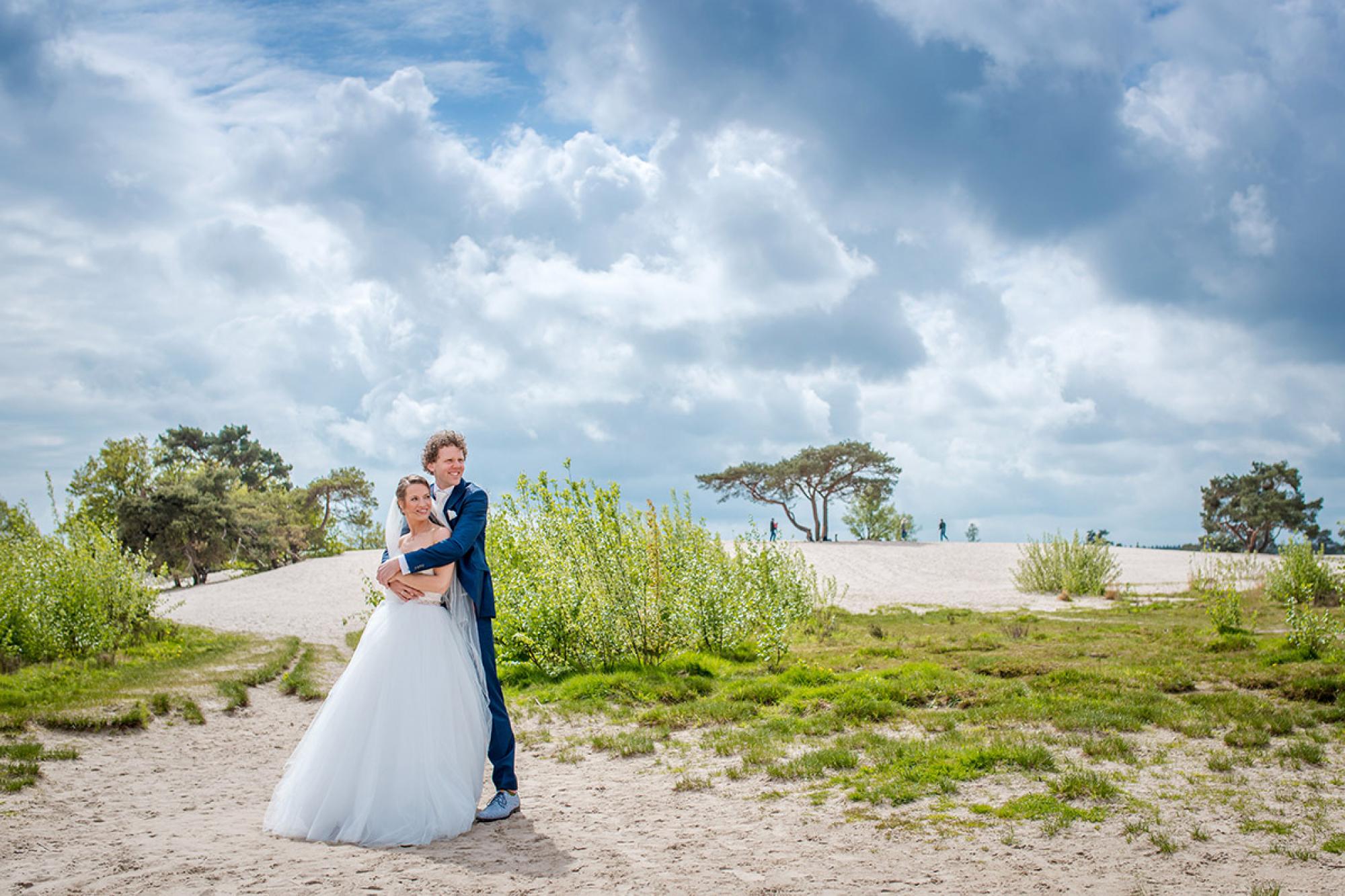 Bruidsreportage in Soester Duinen.