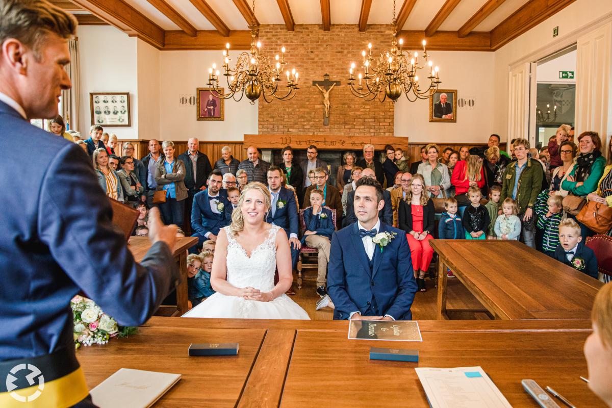 Bruiloft met veel kinderen