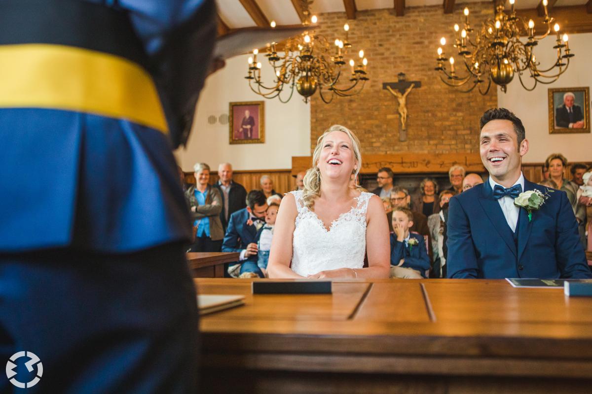 Bruiloft met veel kinderen