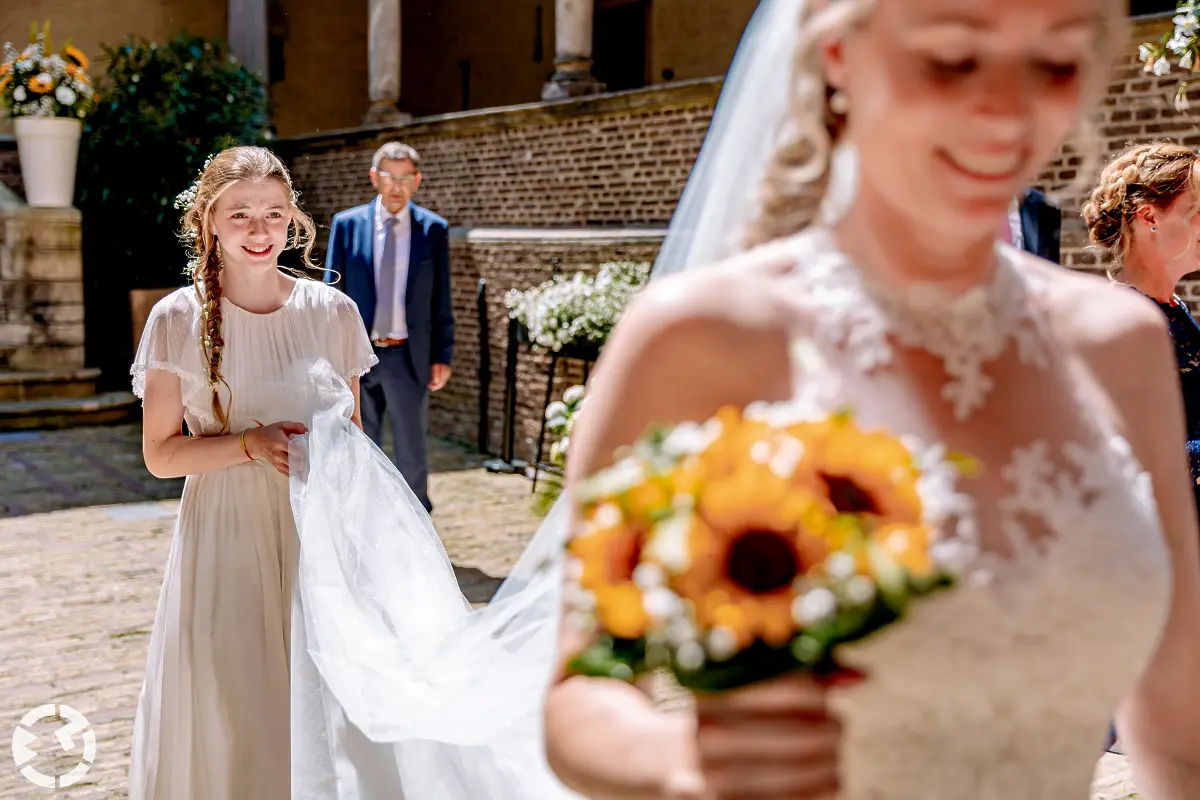 Bruidsfotografie bij kasteel Dussen