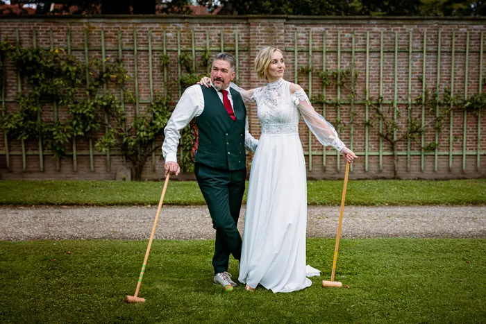 Trouwfotograaf Gelderland bij Tuin Kasteel Middachten.