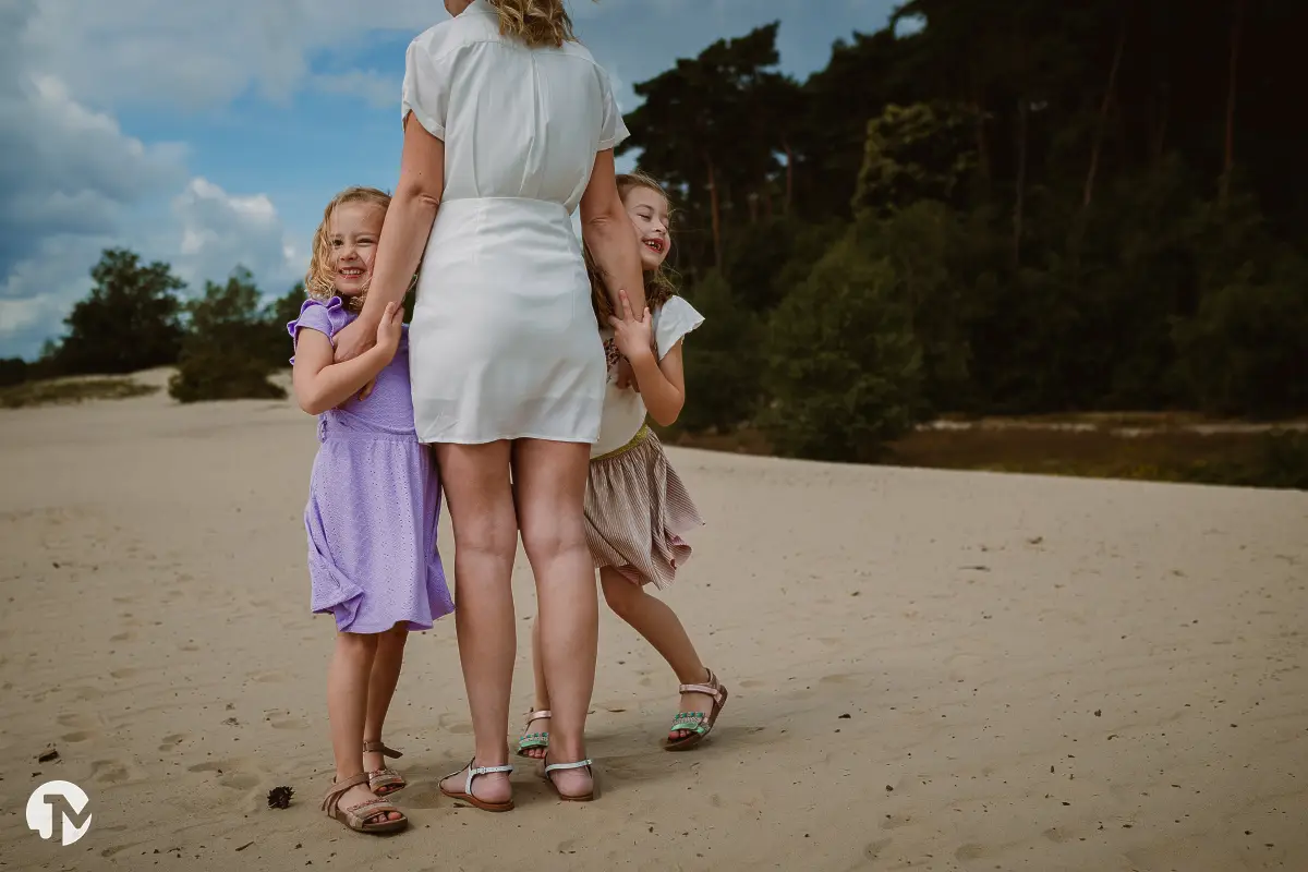 Fotoshoot met moeder en haar 2 dochters.